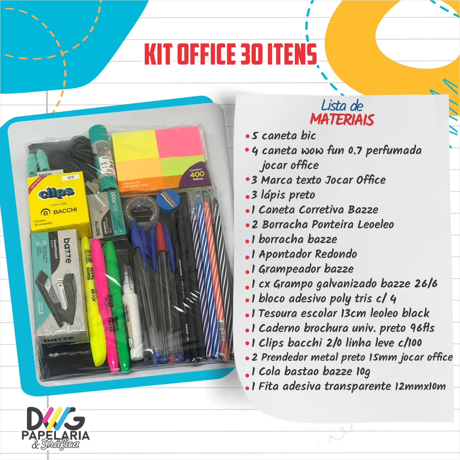 KIT OFFICE 30 ITENS